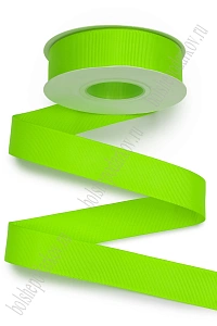 Лента репсовая 2,5 см*20 ярд &quot;1 сорт&quot; (SF-1348) лаймовый №0142