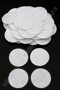 Фетровые кружочки 4 см (1000 шт) SF-3040, белый