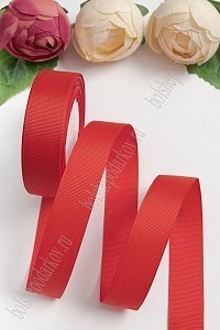 Лента репсовая 2,5 см*20 ярд (SF-3451) красный №26
