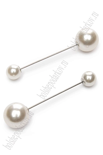 Брошь-игла 6 см (10 шт) SF-2127, серебро №2