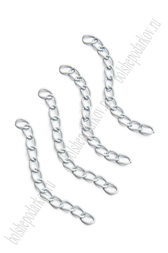 Цепочка 5 см (100 шт) SF-7454, белый №2