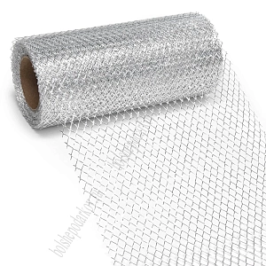 Сетка с люрексом 15 см*10 ярд (SF-2943) серебро