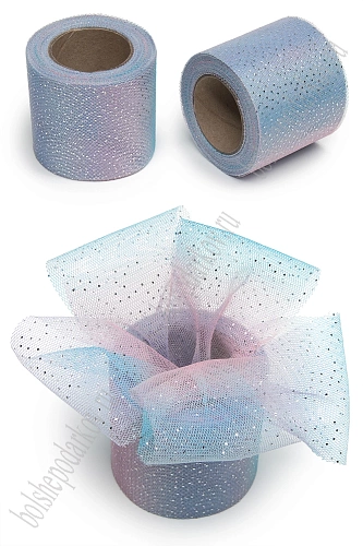 Фатин 5,5 см*15 ярд (SF-6043) радужный №4