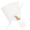 Коробка переноска для цветов XL (с дном) 27*38*50 см, белый-крафт