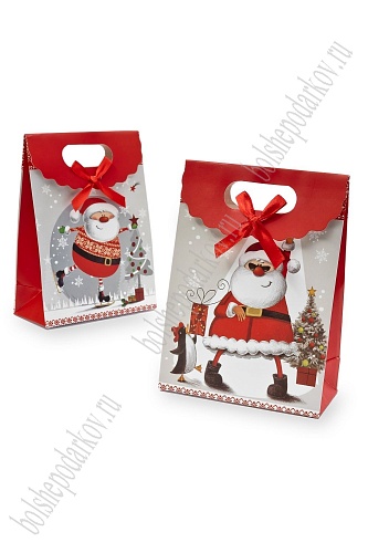 Коробка крафтовая с рисунком 12*16*6 см (12 шт) SF-7563, №13