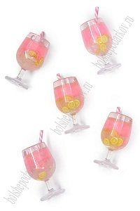 Подвеска &quot;Коктейль&quot; 1,7*4,5 см (5 шт) SF-7726, №1