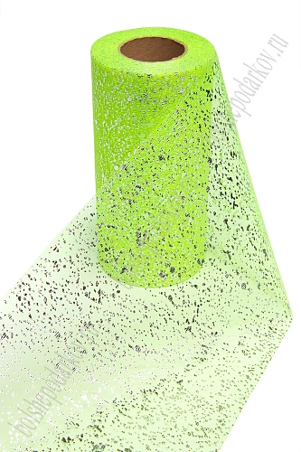 Фатин &amp;quot;Капли&amp;quot; 15 см*25 ярд (SF-2950) лаймовый