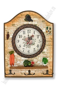 Ключница деревянная 28*37 см, №8 (в ассортименте)