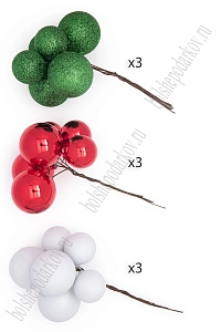 Набор шаров на проволоке (54шт) SF-8007, микс №5