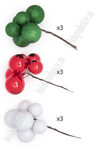 Набор шаров на проволоке (54шт) SF-8007, микс №5