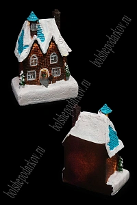 Фигурка миниатюрная "Домик" с подсветкой, 10,5*8*5 см SF-8213, №4
