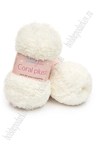 Пряжа "Coral plush" 100 гр (5 шт) SF-7843, айвори