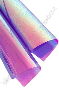 Пленка ПВХ двусторонняя А4 (5 листов) SF-7232, розовый хамелеон №3