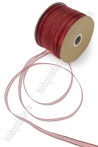 Лента декоративная 1 см*150 ярд (6-15-777)