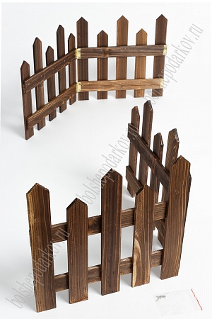 Заборчик декоративный, деревянный (SF-4407) коричневый