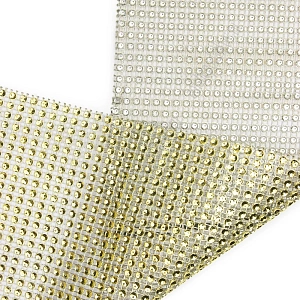 Тесьма-обманка 24 ряда (10 ярд) SF-1399, светлое золото №2