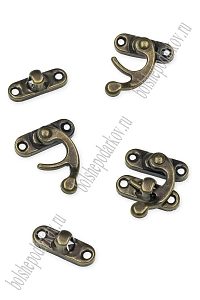 Замки для шкатулок и сундучков 28*33 мм (10 шт) SF-7974, бронза №6