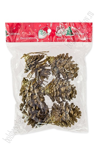 Новогодние украшения 5,5 см &amp;quot;Шишки&amp;quot; (6 шт) SF-3513, №1