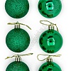 Набор новогодних шаров 5 см (12 шт) SF-7334, зеленый №5