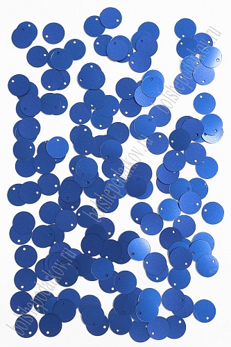 Пайетки круглые 12 мм (50 гр) SF-3067, синий