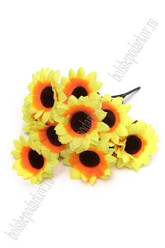 Букет цветов &amp;quot;Подсолнухи&amp;quot; 37 см (2 шт) SF-5139, желтый