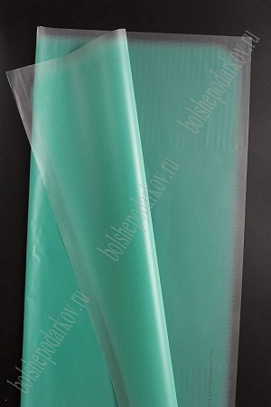 Пленка матовая для цветов 58*58 см, прозрачные края (20 шт) SF-2350, зеленый