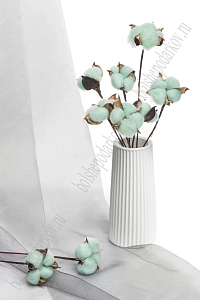 Веточки 30 см; 10 шт "Хлопок" (SF-1910), аквамарин