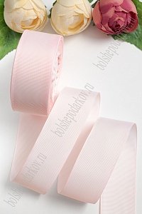Лента репсовая 4 см*20 ярд (SF-3452) светло-розовый №43
