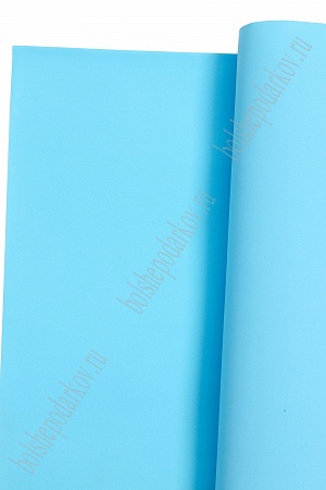 Фоамиран 1 мм, иранский 60*70 см (10 листов) голубой №166