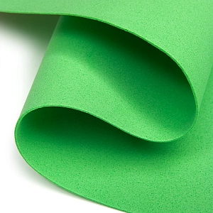 Фоамиран 1 мм, Китай 50*50 см (10 листов) SF-3431, зеленый №1051