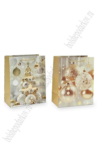 Пакет &amp;quot;Новогодний&amp;quot; 18*23*10 см (12 шт) SF-7568, микс №31