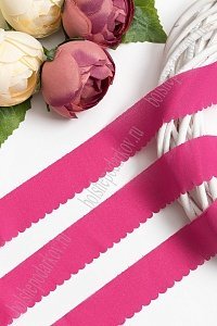 Лента шифоновая 3 см*1,4 м (5 шт) SF-5848, фукси №42