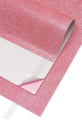 Фоамиран глиттерный самоклеющ. А4 (10 листов) SF-1957, розовый №005