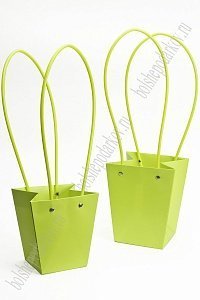Сумка для цветов 12*12,5*8 см (10 шт) SF-7375, салатовый