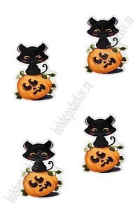 Кабошон-вырубка &quot;Хэллоуин&quot; 3,3*3,3 см (10 шт) SF-6034, №3