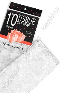 Бумага тишью 50*66 см "Снежинки" (10 листов) SF-2861, №1