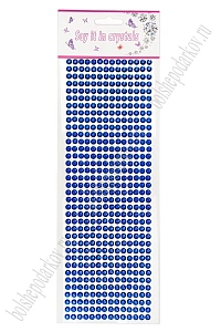 Стразы декоративные 6 мм (504 шт) SF-3177, синий