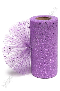 Фатин с пайетками 15 см*25 ярд (SF-605) фиолетовый №32