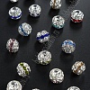 Бусины металл со стразами (10 шт) SF-2504-2