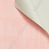 Пленка двухсторонняя для цветов 58*58 см (20 листов) SF-7069, розовый персик/светло-оливковый №03