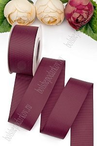 Лента репсовая 4 см*20 ярд &quot;1 сорт&quot; (SF-1349) бургунди №165