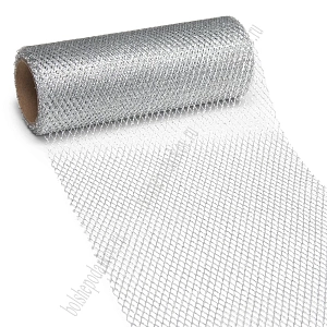 Сетка с люрексом 15 см*5 ярд (SF-2942) серебро