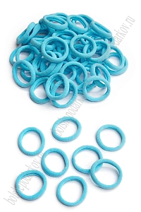 Резинки бесшовные для волос 3 см (100 шт) SF-5754, голубой №26