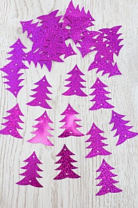 Пайетки &quot;Елочка&quot; 500 гр (SF-1935) фукси №50108