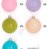 Набор новогодних шаров 6 см (30 шт) SF-8000, микс