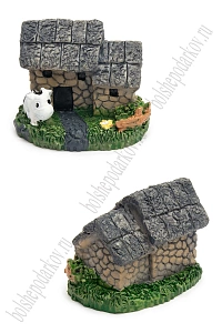 Фигурка миниатюрная &quot;Домик&quot; 5*4*4 см (1 шт) SF-8049, №3