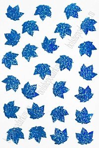 Пайетки "Лист кленовый" 23*23 мм*50 гр (SF-3062), синий