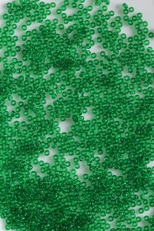 Бисер калиброванный зеленый прозрачный (450 гр) SF-1010, J-13