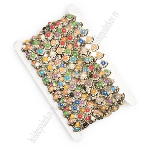 Тесьма "Полубусина-цветочек" (10 ярд) SF-1404