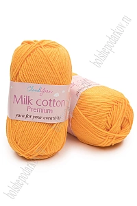 Пряжа "Milk cotton Premium" 50 гр (10 шт) SF-7847, оранжевый